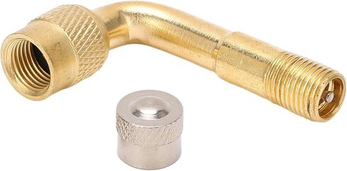 90 Degree Tyre Valve Extension, Brass Air Tyre Extension for Scooters Motorcycles with Schrader Valve in Saudi Arabia