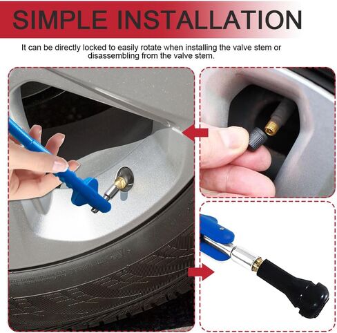 Car Tire Valve Stem Puller, Valve Stem Removal Tool, No Scratch High Tensile Strength Valves Lever Tool, Auto Tire Repair Replacement Accessories Fit for Most SUV Motorcycle Truck (Yellow) in Kuwait