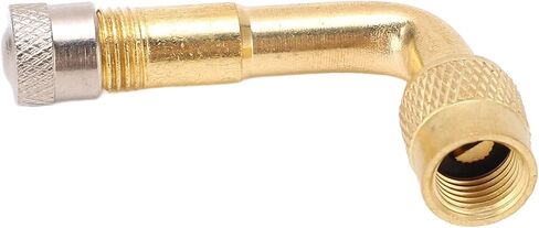 90 Degree Tyre Valve Extension, Brass Air Tyre Extension for Scooters Motorcycles with Schrader Valve in Saudi Arabia