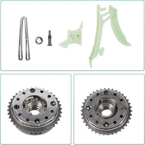 N20 محرك توقيت سلسلة مضخة زيت محرك سلسلة عدة ث/VVT أسنان العجلة يناسب BMW F21 F23 F22 F87 F31 F30 F80 F36 F10 F07 E84 F25 F26 E89 220i 320i 528i X3 X4 X5 Z4 2.0L Turbo OE N20B20A N20B20B in Saudi Arabia