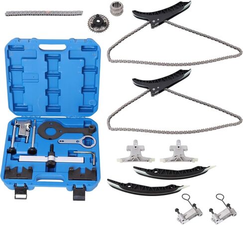 Labwork مجموعة أدوات سلسلة التوقيت لاستبدال أداة العمود المرفقي لـ 550i GT xDrive 4.4L V8 2010-2012 لاستبدال X5 3.0L 2011-2012 11317565242 11317574397 11317557741 in Saudi Arabia