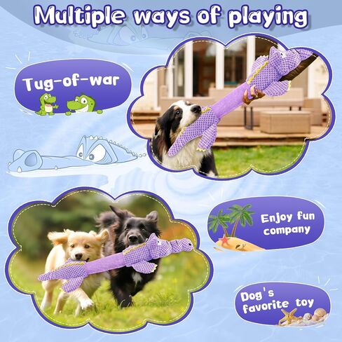 WOWBALA Large Dog Toys Squeaky: Durable Dog Toys - Stuffed Dog Toys - Big Dog Toys for Small Medium Large Breeds in Kuwait