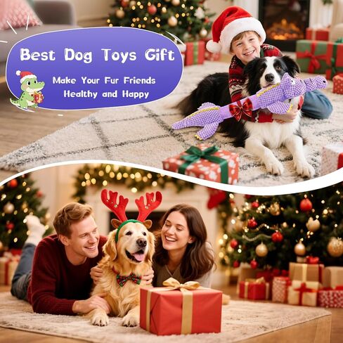 WOWBALA Large Dog Toys Squeaky: Durable Dog Toys - Stuffed Dog Toys - Big Dog Toys for Small Medium Large Breeds in Kuwait
