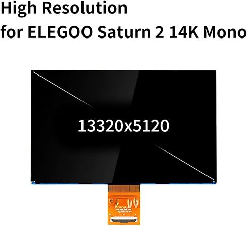 Chitu Systems Upgraded Screen Kits for ELEGOO Saturn 2 Screen Replacement, 10.1 Inches Monochrome LCD 13320x5120 Resolution for 14K Light Curing Print Screen in Saudi Arabia