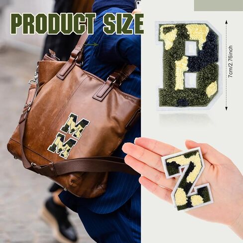 WILLBOND 52 Pcs Christmas Alphabet Patches Self Adhesive Letter Patches Embroidered Applique Alphabet Chenille Stickers DIY Personalized Name Tags for Clothes Bags(Plaid) in Saudi Arabia