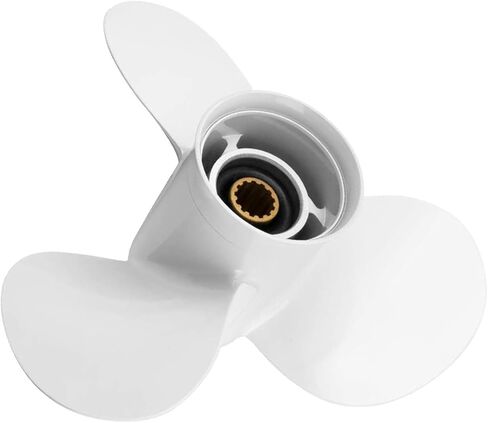 OEM Upgrade 4 Blades 10 3/8x13 Aluminum Boat Outboard Propeller fit Yamaha Engines 25-60HP 13 Spline Tooth RH in Kuwait