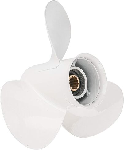 OEM Upgrade 4 Blades 10 3/8x13 Aluminum Boat Outboard Propeller fit Yamaha Engines 25-60HP 13 Spline Tooth RH in Kuwait