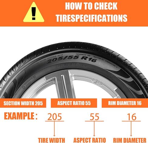Tire 【8-Pack Full Set】Universal Snow Chains for SUVs & Trucks | Heavy-Duty Traction for 175-265mm Tires | All-Wheel Emergency Anti-Skid ProtectionChains for Car/SUV/Pickup Truks in Saudi Arabia