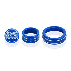 لملحقات Ford Mustang 2024 2025 2026، طقم غطاء مقبض من سبائك الألومنيوم 3 قطع - زر التشغيل ومفتاح الصوت والمصابيح الأمامية (أحمر) in Kuwait