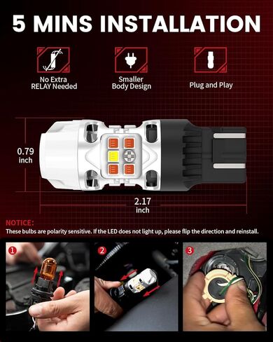 LASFIT 921 912 LED Bulb Canbus Ready T15 Error Free LED Backup Reverse Light Easy Installed 904 916 917 920 906 W16W 2835 Exterior Replacement Upgraded Version 6000k White (2pcs) in Kuwait