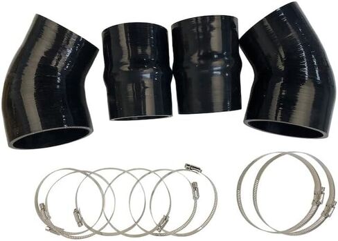 Intercooler Hose Kit - 4 Piece - Compatible with 1994-1996, 1998-2002 Dodge Ram 2500 5.9L Turbo Diesel (Up To 10/2/1995) in Saudi Arabia