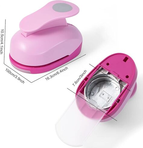 Katfort 1 Inch Circle Punch, Circle Hole Punch 2pcs, Circle Punches for Paper Crafts, Cardstock, Brand Label, Gift Wrapping, Greeting Cards and Scrapbooks, Blue in Kuwait