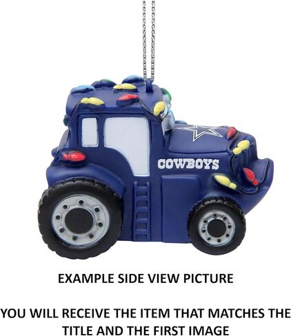 NFL FOCO Dallas Cowboys Vinyl Holiday Tractor Christmas Ornament in Saudi Arabia