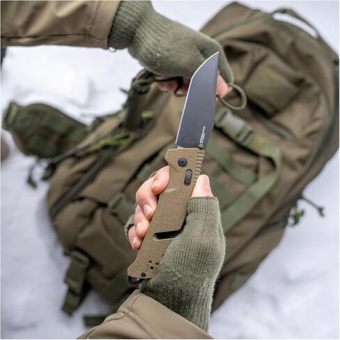 SOG Trident AT Ambidextrous Professional Tanto Folding Knives | Heat-Treated CRYO D2 3.75" Stainless Steel Blade in Saudi Arabia
