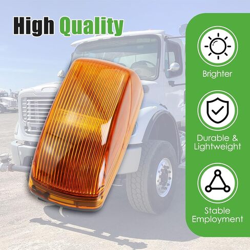 5 Pcs Roof Top Light Cab Clearance Marker Lamp LED Amber Compatible with Freightliner M2 106 112 2003-2018 Replaces A06-40578-000 A0640578000 564.46352 in Saudi Arabia
