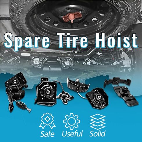 Spare Tire Carrier & Hoist Assembly Compatible with 1999-2017 Chevrolet Silverado Suburban GMC Sierra Yukon XL 1500 2500 3500 HD Replace OEM Number(s): 924-510, 15703311, 15866164, 20870067 in Saudi Arabia