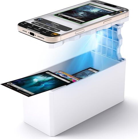 Scanner Phone Holder,TCG Card& MTG Card Scanner Holder, Fit for un-Sleeved and Sleeved Cards, Works with ManaBox App, Ideal for Quick Scans and Price Checks in Saudi Arabia