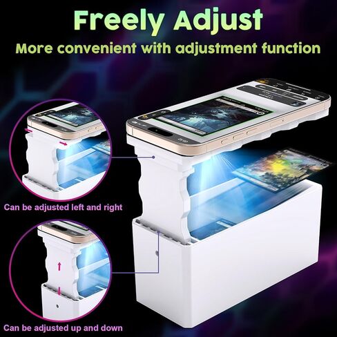 Scanner Phone Holder,TCG Card& MTG Card Scanner Holder, Fit for un-Sleeved and Sleeved Cards, Works with ManaBox App, Ideal for Quick Scans and Price Checks in Saudi Arabia