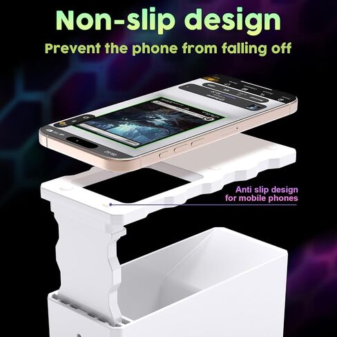 Scanner Phone Holder,TCG Card& MTG Card Scanner Holder, Fit for un-Sleeved and Sleeved Cards, Works with ManaBox App, Ideal for Quick Scans and Price Checks in Saudi Arabia