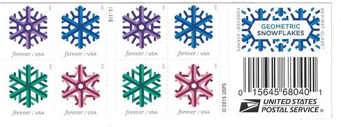 USPS رقاقات الثلج الهندسية إلى الأبد، كتاب من 20 in Saudi Arabia