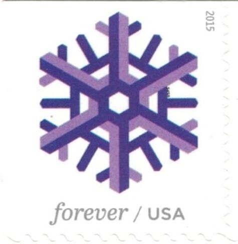 USPS رقاقات الثلج الهندسية إلى الأبد، كتاب من 20 in Saudi Arabia