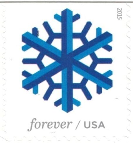 USPS رقاقات الثلج الهندسية إلى الأبد، كتاب من 20 in Saudi Arabia