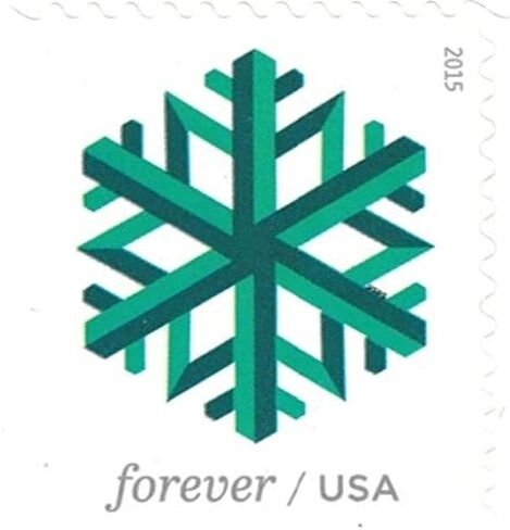 USPS رقاقات الثلج الهندسية إلى الأبد، كتاب من 20 in Saudi Arabia
