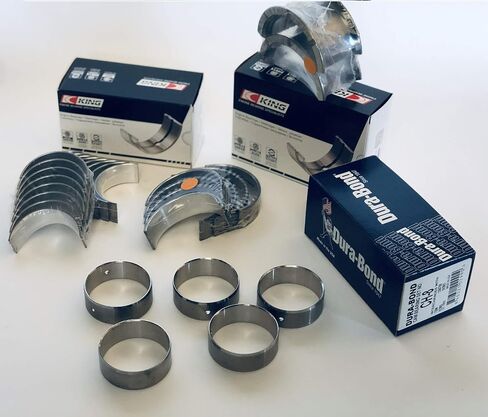 King Rod+Main+urabond Cam Bearings Kit Compatible with Chevy SB 305 307 327 350 383 1967-02 LT1+LT4 (.020" Rod & Mains) in Saudi Arabia