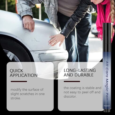 2 قطعة القلم السحري لجميع السيارات، قلم إصلاح خدوش السيارة، إصلاح سريع للخدوش وأضرار الطلاء، إصلاح سريع لجميع ألوان السيارات in Kuwait