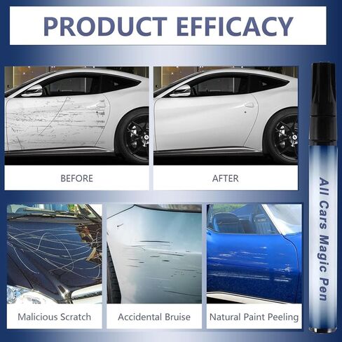 2 قطعة القلم السحري لجميع السيارات، قلم إصلاح خدوش السيارة، إصلاح سريع للخدوش وأضرار الطلاء، إصلاح سريع لجميع ألوان السيارات in Kuwait