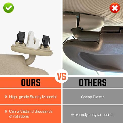 Youxmoto Sun Visor Left Driver Side for Toyota Camry with Sunroof 2007 2008 2009 2010 2011, Beige Sun Visor Replaces# 74320-06800-B0, with Vanity Mirror and Light in Saudi Arabia