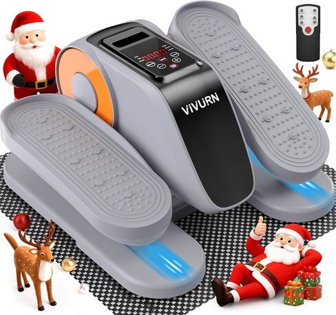 VIVURN® 019 Under Desk Elliptical 12 Adjustable Speeds Motorized Leg Exerciser While Sitting for Seniors As Seen on TV with Non-Slip Mat Low Impact Quiet&Portable Pedal Exerciser for Home and Office in Saudi Arabia