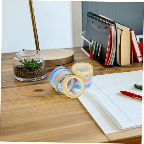 10 Rolls Highlighter Tape Removable Writable Transparent Sticky Index Tabs for Books Notes and Office Use Multi Colored for Easy Organization in Saudi Arabia