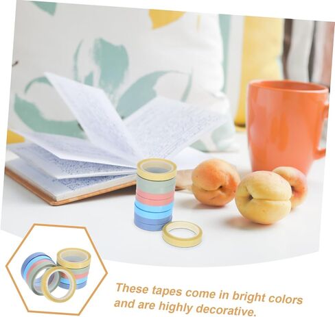 10 Rolls Highlighter Tape Removable Writable Transparent Sticky Index Tabs for Books Notes and Office Use Multi Colored for Easy Organization in Saudi Arabia