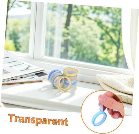 Gadpiparty 10 Rolls Post- Tape Wall Safe Tape Highlighter Strips Tabs Highlighter Tape Removable Index Label Stickers Cute Office Supplies Page Markers Adhesive Marking Tape BOPP in Kuwait