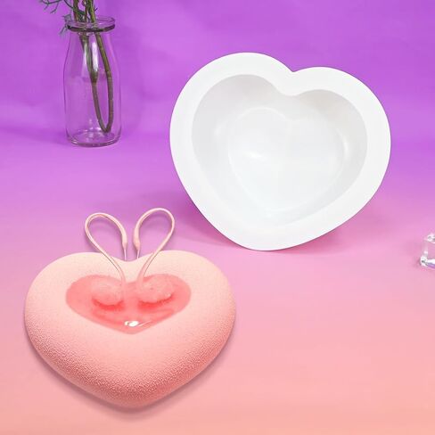 Silicone Mold, Round Flower Basket Molds, Epoxy Resin Candle Making Mould, Soap Making, Chocolate Craft, DIY Craft, Baking Decoration Moulds for Valentine's Day (F_ Flower Basket) in Saudi Arabia