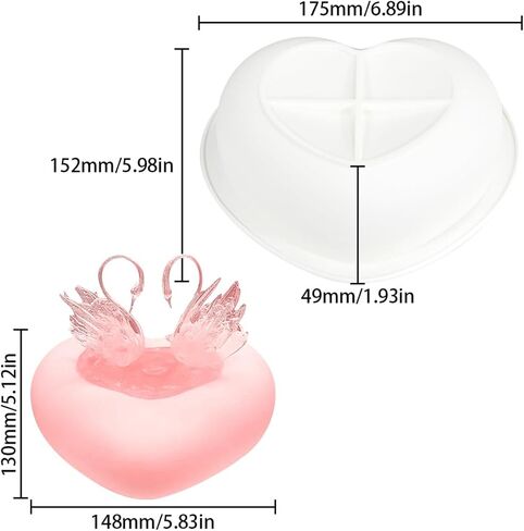 Silicone Mold, Round Flower Basket Molds, Epoxy Resin Candle Making Mould, Soap Making, Chocolate Craft, DIY Craft, Baking Decoration Moulds for Valentine's Day (F_ Flower Basket) in Saudi Arabia