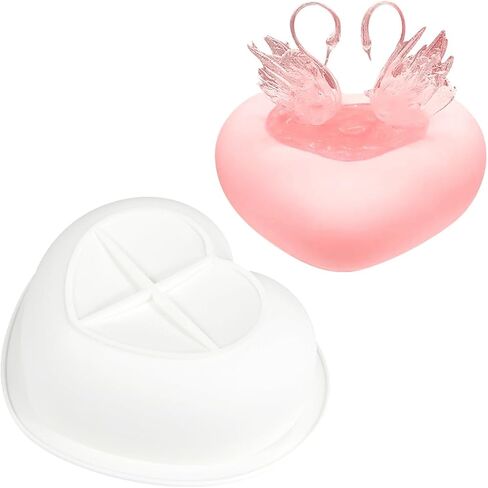 Silicone Mold, Round Flower Basket Molds, Epoxy Resin Candle Making Mould, Soap Making, Chocolate Craft, DIY Craft, Baking Decoration Moulds for Valentine's Day (F_ Flower Basket) in Saudi Arabia