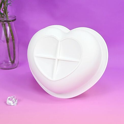 Silicone Mold, Round Flower Basket Molds, Epoxy Resin Candle Making Mould, Soap Making, Chocolate Craft, DIY Craft, Baking Decoration Moulds for Valentine's Day (F_ Flower Basket) in Saudi Arabia
