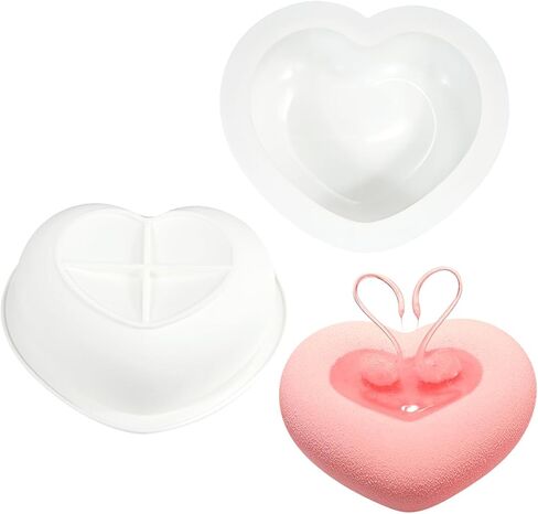 Silicone Mold, Round Flower Basket Molds, Epoxy Resin Candle Making Mould, Soap Making, Chocolate Craft, DIY Craft, Baking Decoration Moulds for Valentine's Day (F_ Flower Basket) in Saudi Arabia