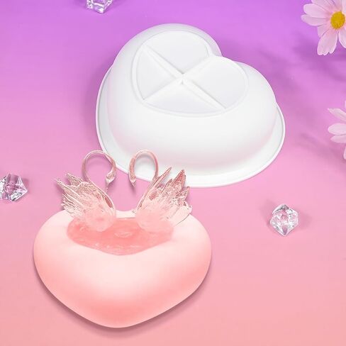 Silicone Mold, Round Flower Basket Molds, Epoxy Resin Candle Making Mould, Soap Making, Chocolate Craft, DIY Craft, Baking Decoration Moulds for Valentine's Day (F_ Flower Basket) in Saudi Arabia