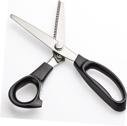 Generic 1PC Professional Stainless Steel Pinking Shears Durable Dressmaking Scissors for Crafts Tailoring Sewing Ergonomic Handles for Comfortable Use for Fabrics Crafts in Saudi Arabia