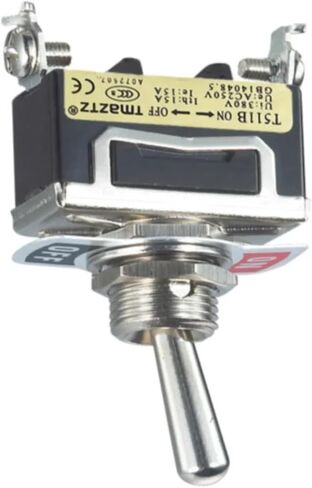 T5R11B Single Knife Single Throwing Shaking His Head Rocker Arm Button Switch 12mm Two Gears Two Feet Reset Type in Saudi Arabia