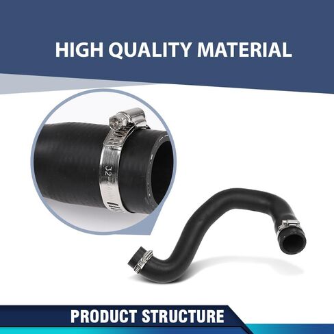 خرطوم المبرد السفلي PIT66 متوافق مع جرارات ماسي فيرغسون GC2300 GC2310 GC2400 GC2410 4264879M1، 6259100M1 أسود in Saudi Arabia