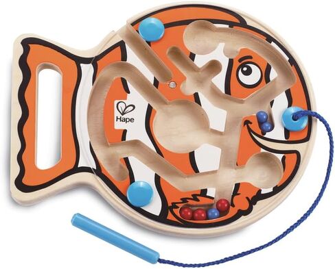 Award Winning Hape Choo Choo Tracks Kid's Magnetic Wooden Maze Puzzle, L: 7.7, W: 0.8, H: 6.1 inch in Saudi Arabia