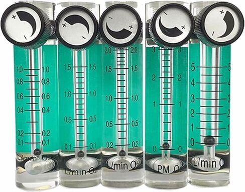 Air Oxygen Gas Flow Meter Flowmeter Caudalimetro Counter Flow Indicator O2 Oxigen Gas Meter Flow Device Switch 0.1-1.5L/min(3-30L per Min 116mm) in Saudi Arabia