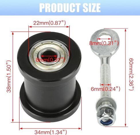 YOXUFA 8 مم شداد سلسلة الدراجة الصغيرة مع أسطوانة 1-3/4 بوصة لكولمان CT100U CC100X Baja Doodlebug DB30 Motovox Mbx10 Mbx11 Predator 79cc 97cc 98cc 100cc 2.5 3.0hp Powersport أجزاء الدراجة الصغيرة in Kuwait