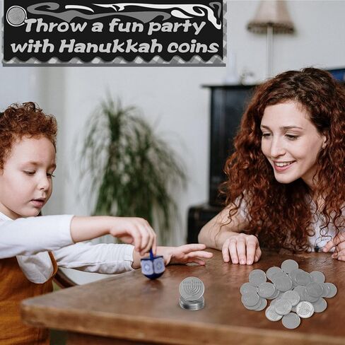 Vinsot 120 Pieces Hanukkah Coins Plastic Coins Hanukkah Gelt Coins with 1 Piece Gold Organza Bag for Hanukkah Play Favor Party Supplies, Treasure Hunt Game and Party Favors (Gold) in Saudi Arabia