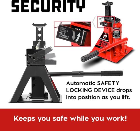 Powerbuilt 3 Ton, Bottle Jack and Jack Stands in One, 6000 Pound All-in-One Car Lift, Heavy Duty Vehicle Unijack, 640912 in Saudi Arabia