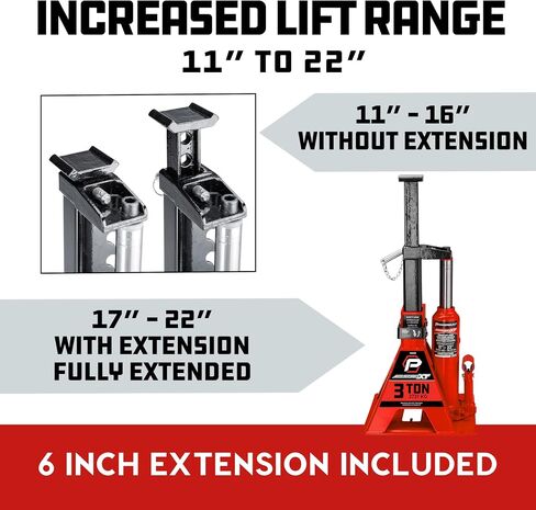 Powerbuilt 3 Ton, Bottle Jack and Jack Stands in One, 6000 Pound All-in-One Car Lift, Heavy Duty Vehicle Unijack, 640912 in Saudi Arabia